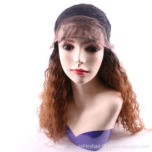 quality synthetic wig premium fiber synthetic lace front wig vendor ombre color natural wave long wig
